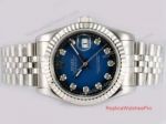 Rolex Datejust Blue Dial Jubilee Band Watch - Replica Pens And Watches For Sale
